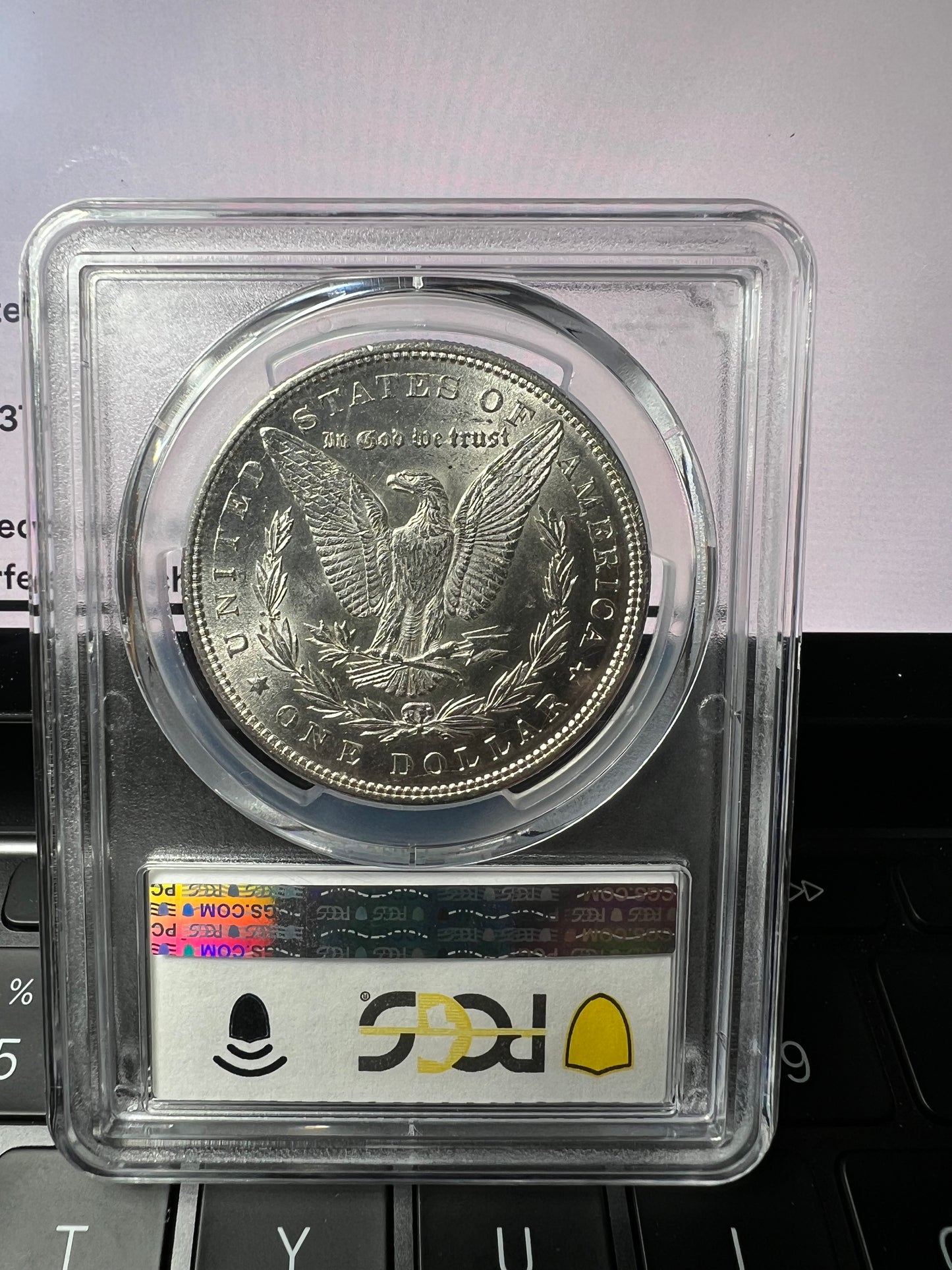 1885 $1 Morgan Dollar PCGS MS61