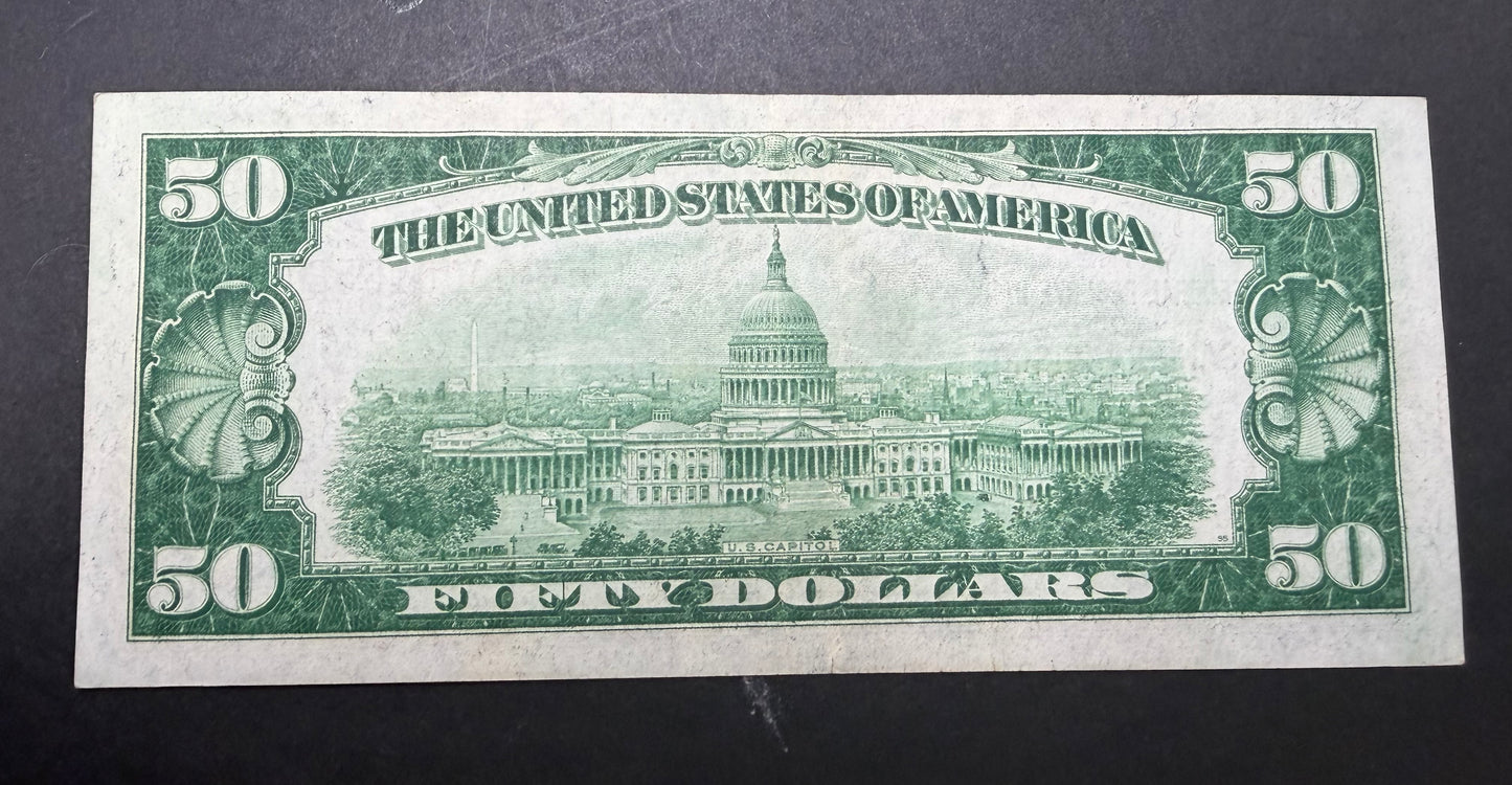 1929 $50 Federal Reserve Bank Note – San Francisco (L)