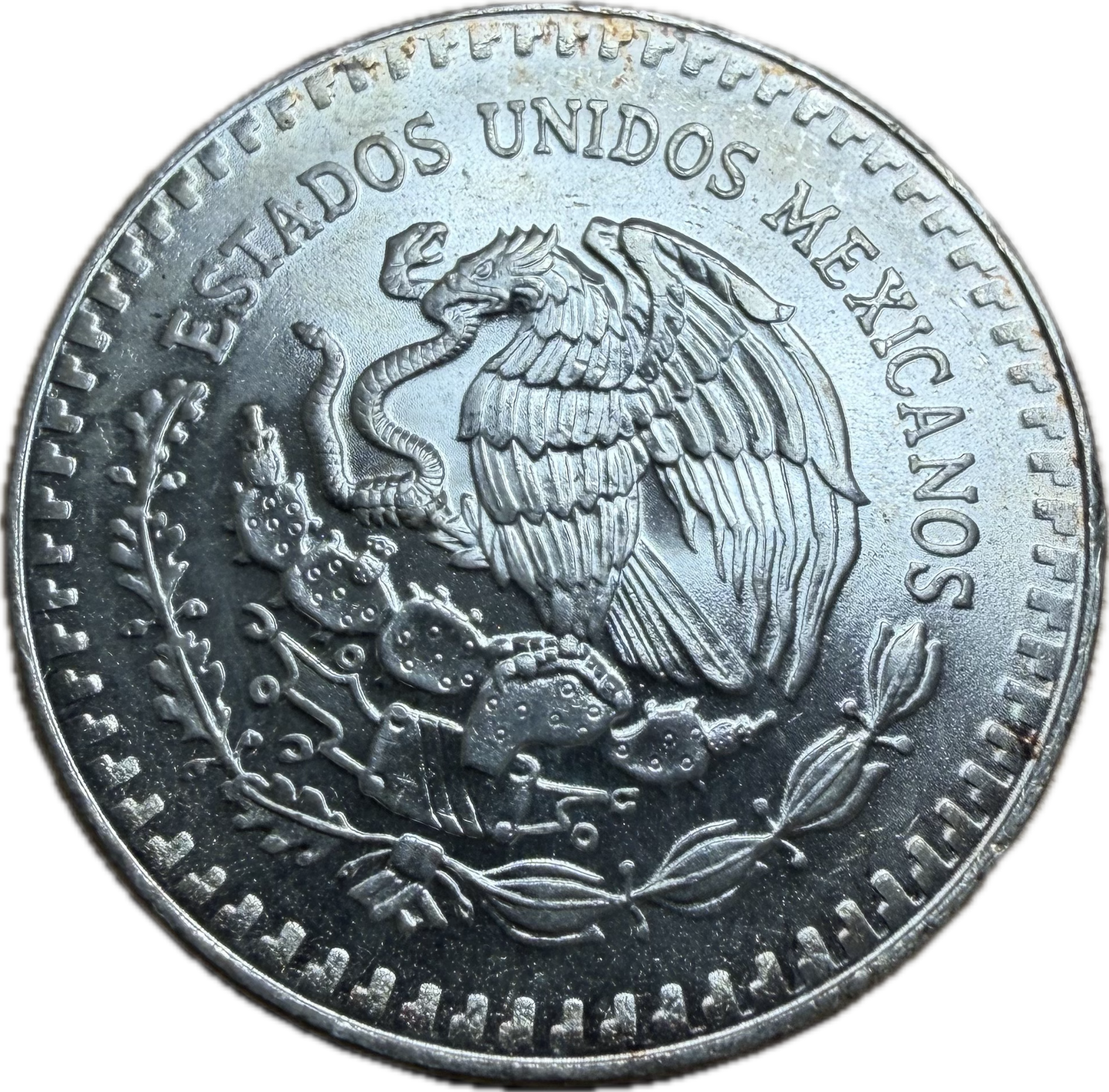 1984-Mo Mexico 1 Onza Silver “Liberty” MS63