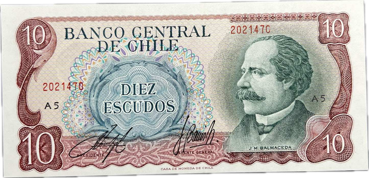 1970 Chile 10 Escudos