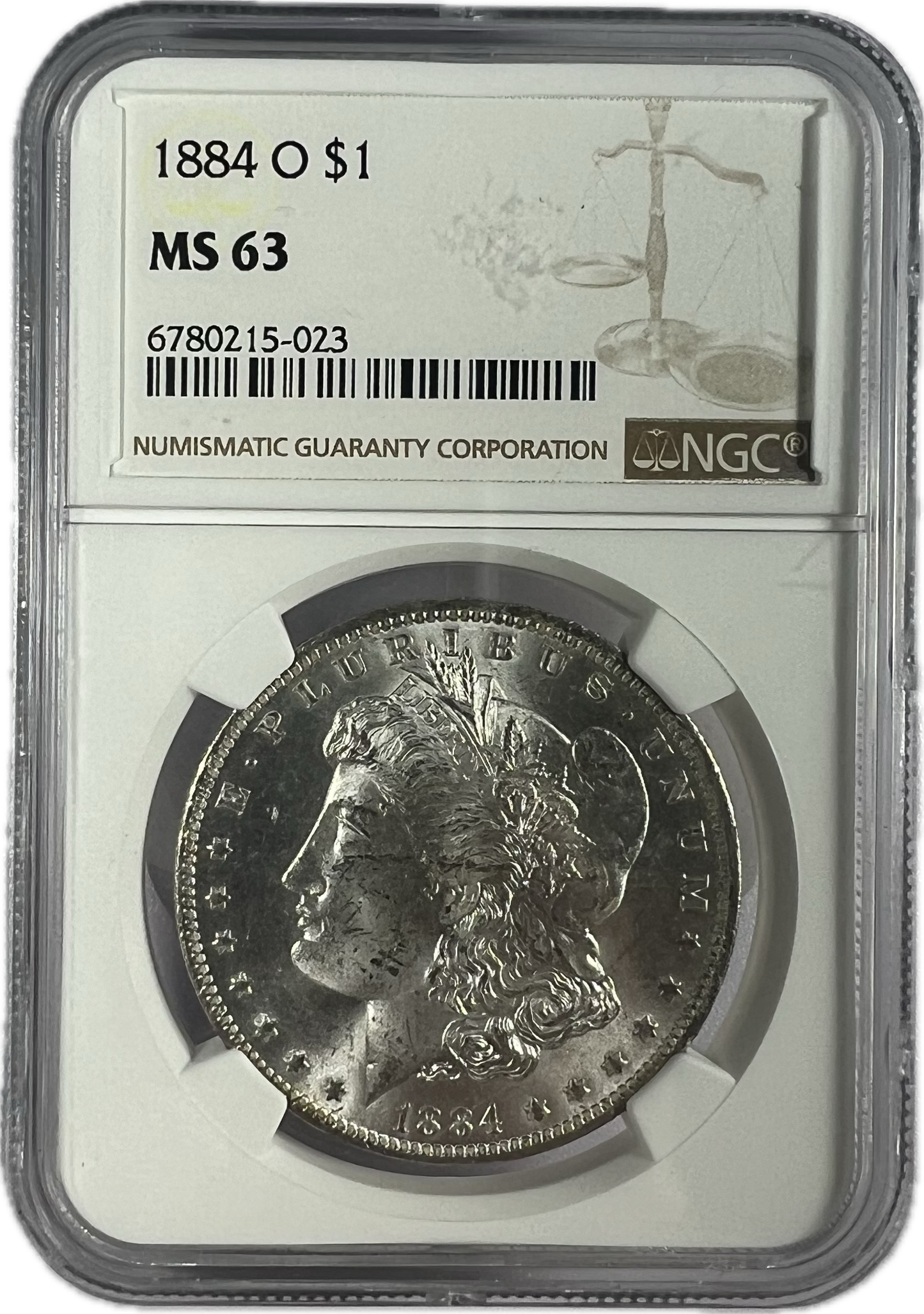 1884-O $1 Morgan Dollar NGC MS63