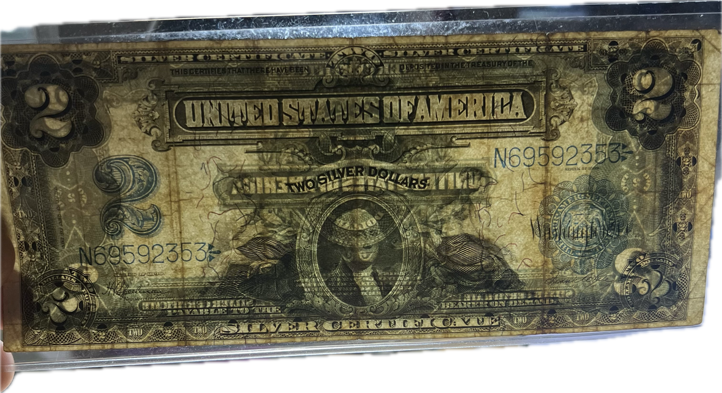 $2 1899 US Silver Certificate Fr. 258 (Raw CF15)