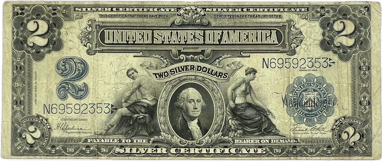 $2 1899 US Silver Certificate Fr. 258 (Raw CF15)