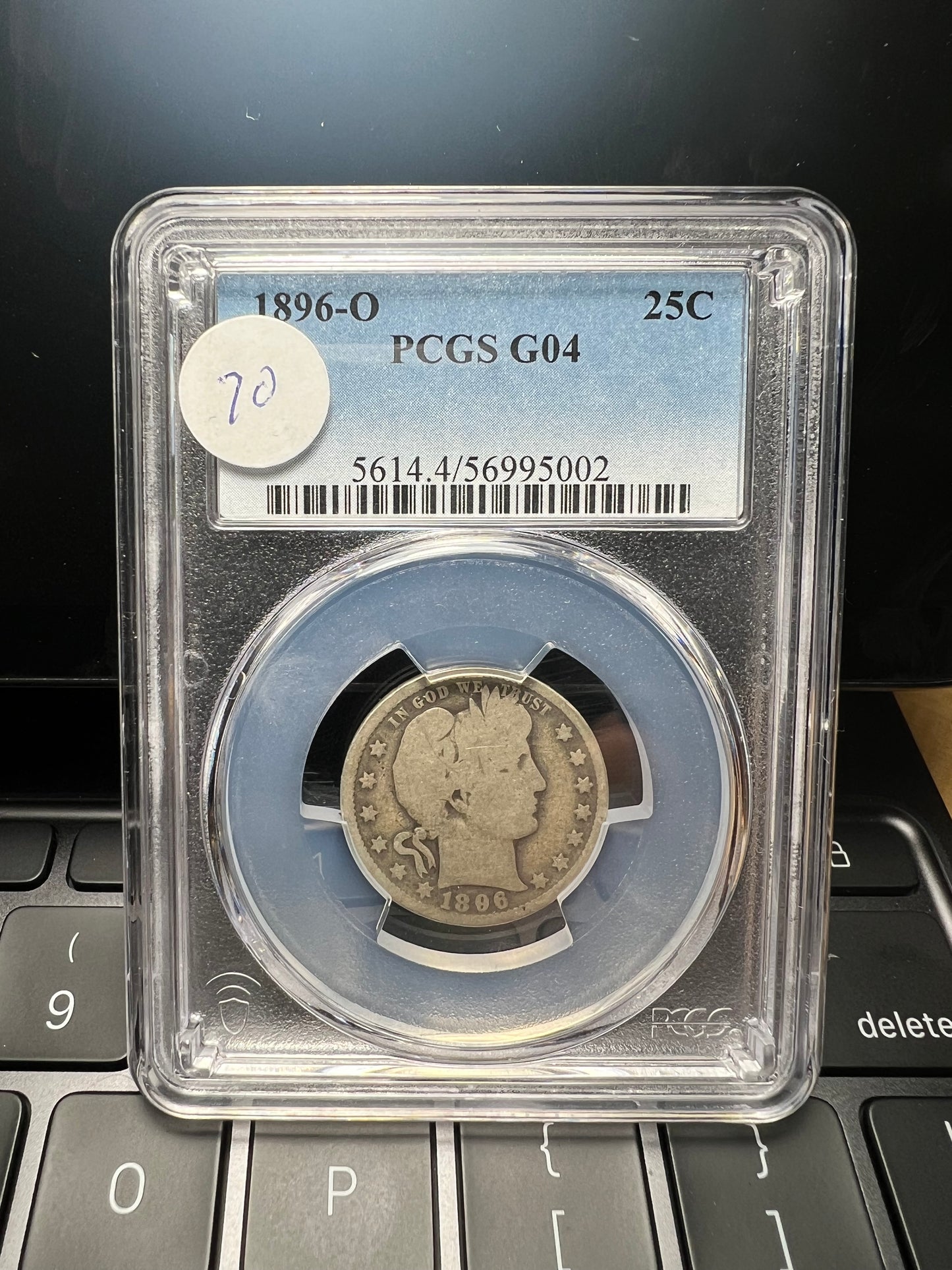 1896-O 25C Barber Quarter PCGS G04
