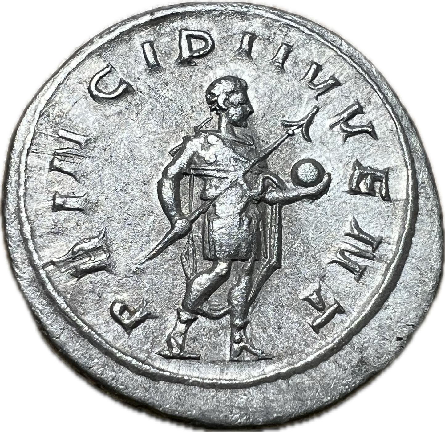 Philip II as Caesar, 244–247 AD. Silver Antoninianus