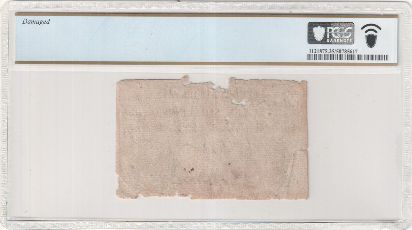 Colonial Currency Apr 10, 1778 15s South Carolina (Fr. SC150) PCGS VF35