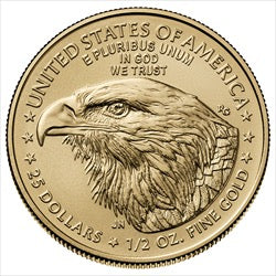 2024 – 1/2 oz Gold American Eagle Coin – (BU)