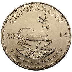 Gold South African Krugerrand 1 oz – BU (Varied Year)