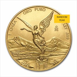 Mexican 1 oz Gold Libertad – Varied Years (BU)