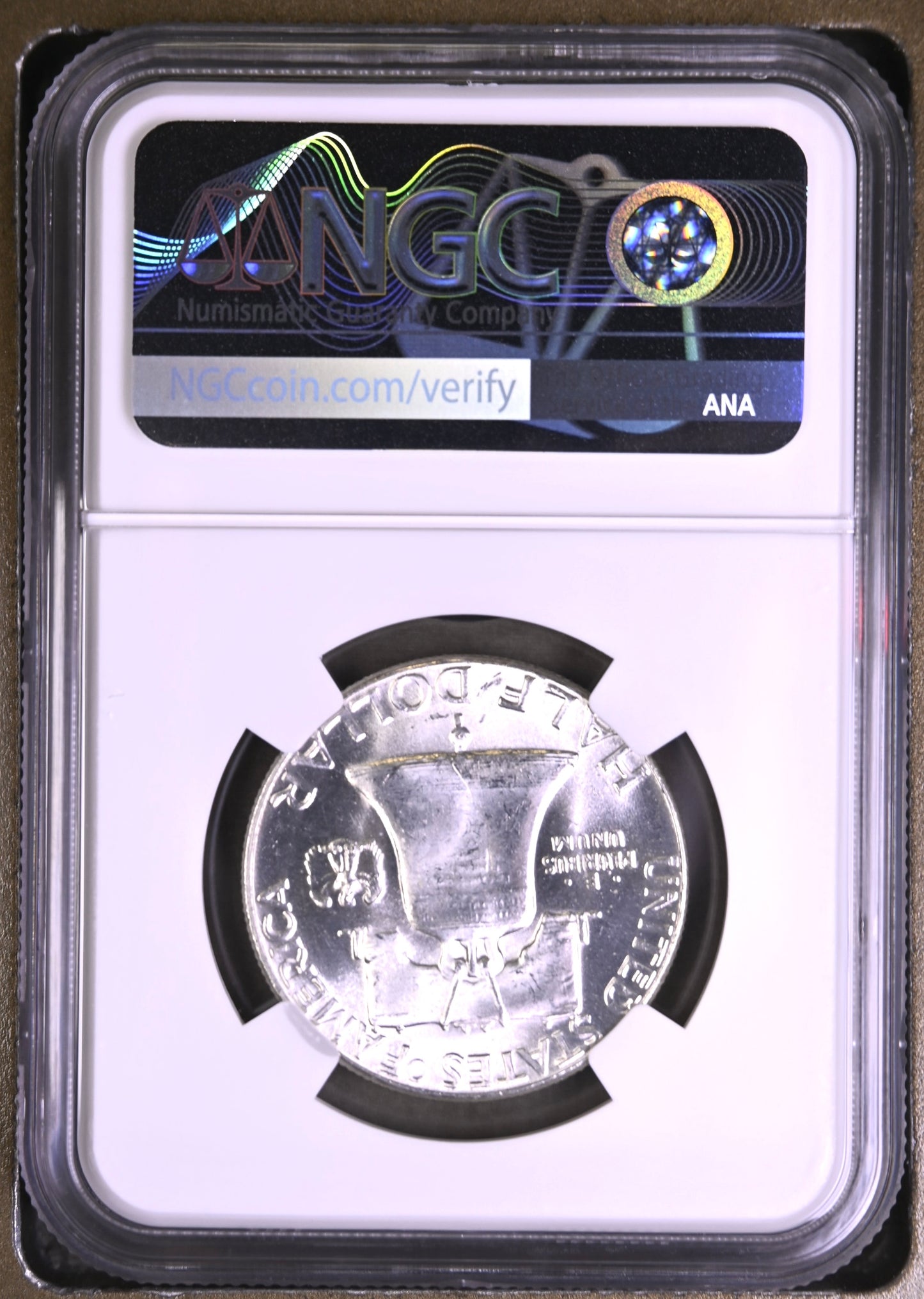 1958 50C Franklin Half-Dollar NGC MS64