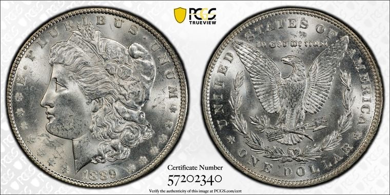 1889 $1 Morgan Dollar PCGS MS63