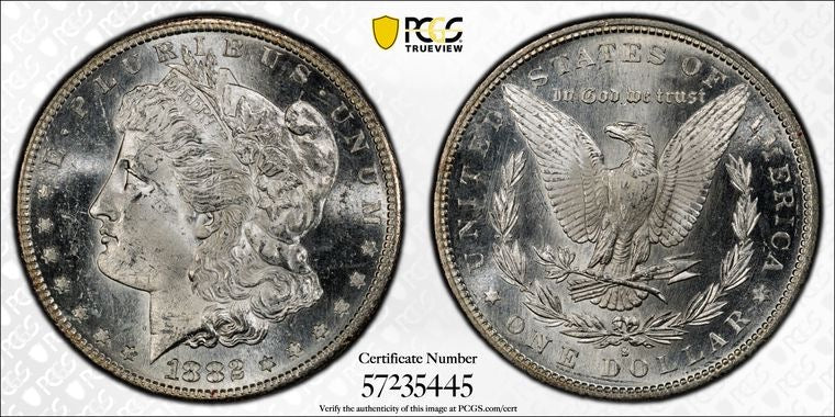 1882-S $1 Morgan Dollar PCGS MS63