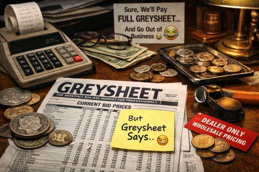 “Why Coin Dealers Buy Below Greysheet (The Truth About Coin Pricing)”