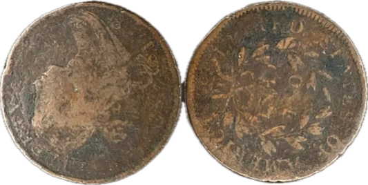 1798 1C Draped Bust Large Cent Hair Style #1 VG-8 BN