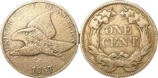 1957 1C Flying Eagle Cent VF-30