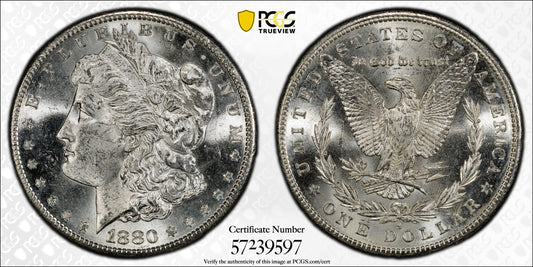 1880-S $1 Morgan Dollar PCSGS MS62