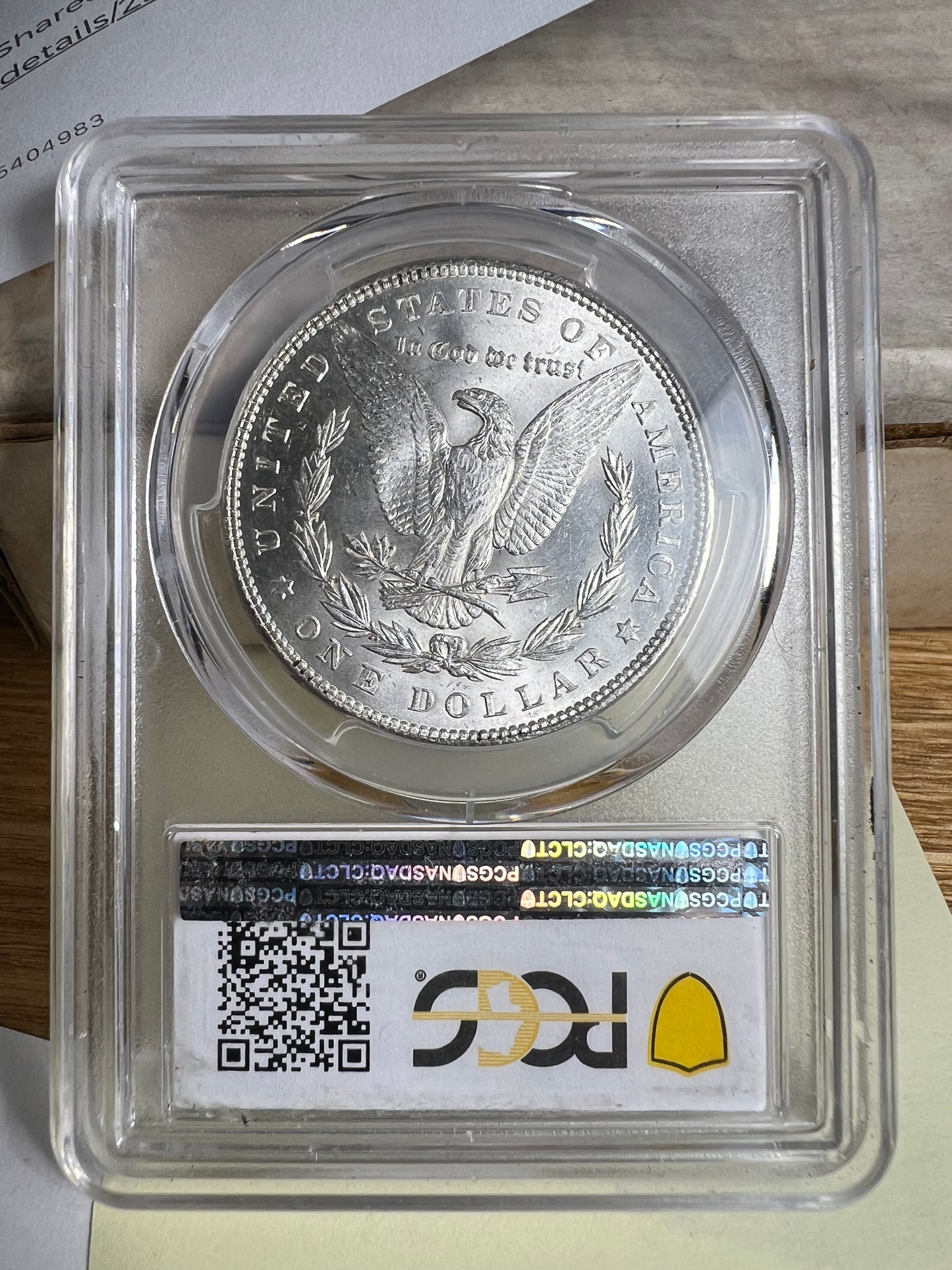 1886 $1 Morgan Dollar PCGS MS63