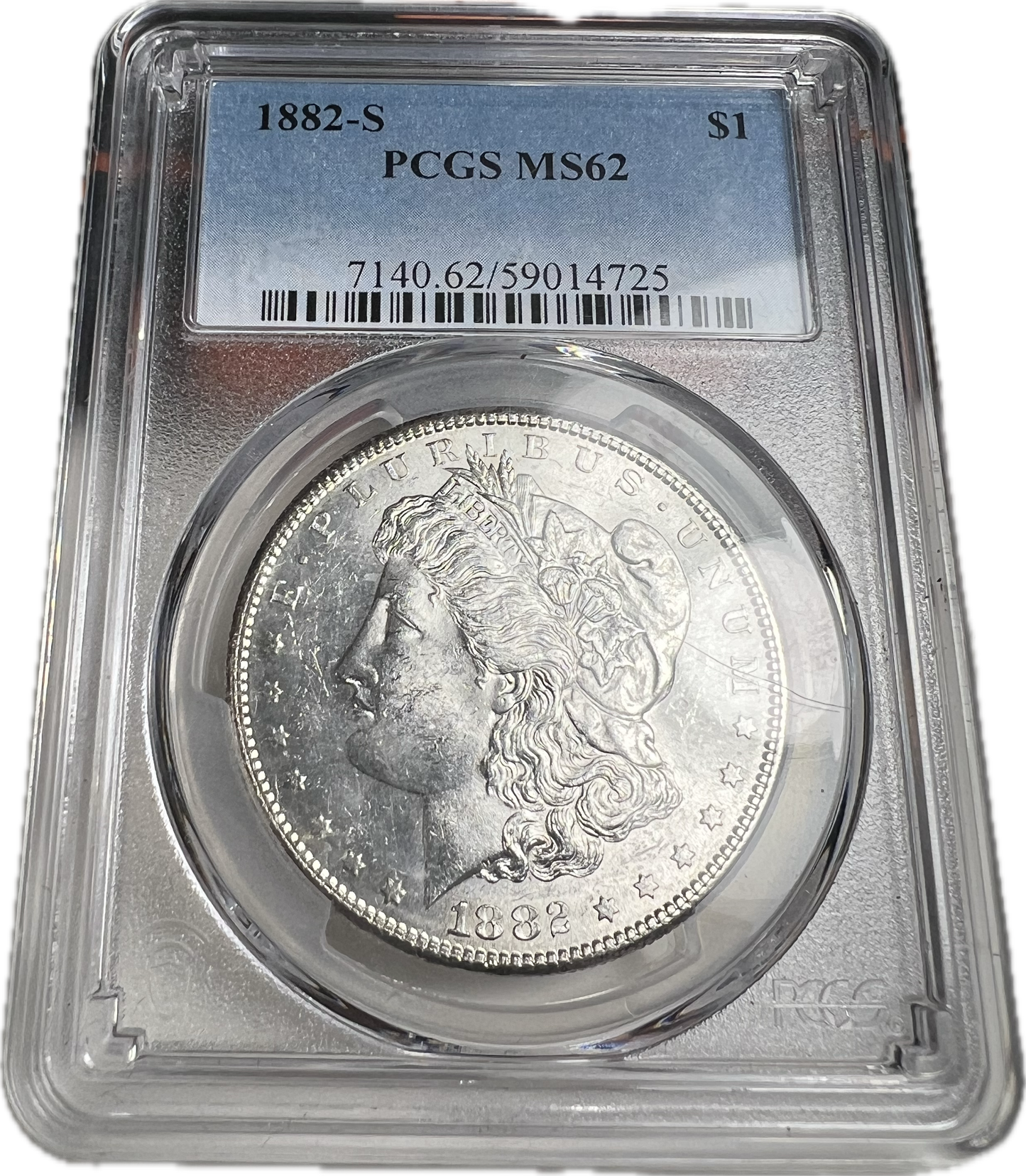 1882-S $1 Morgan Dollar PCGS MS62