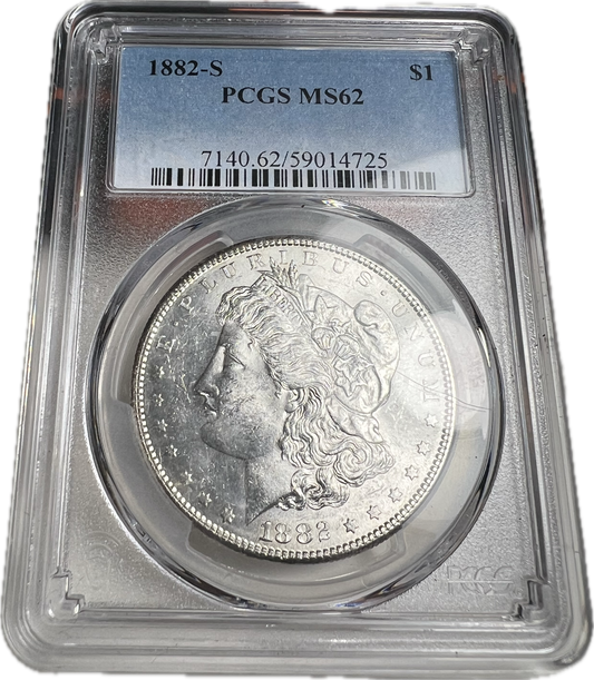 1882-S $1 Morgan Dollar PCGS MS62