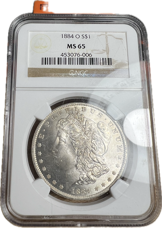 1884-O $1 Morgan Dollar NGC MS65
