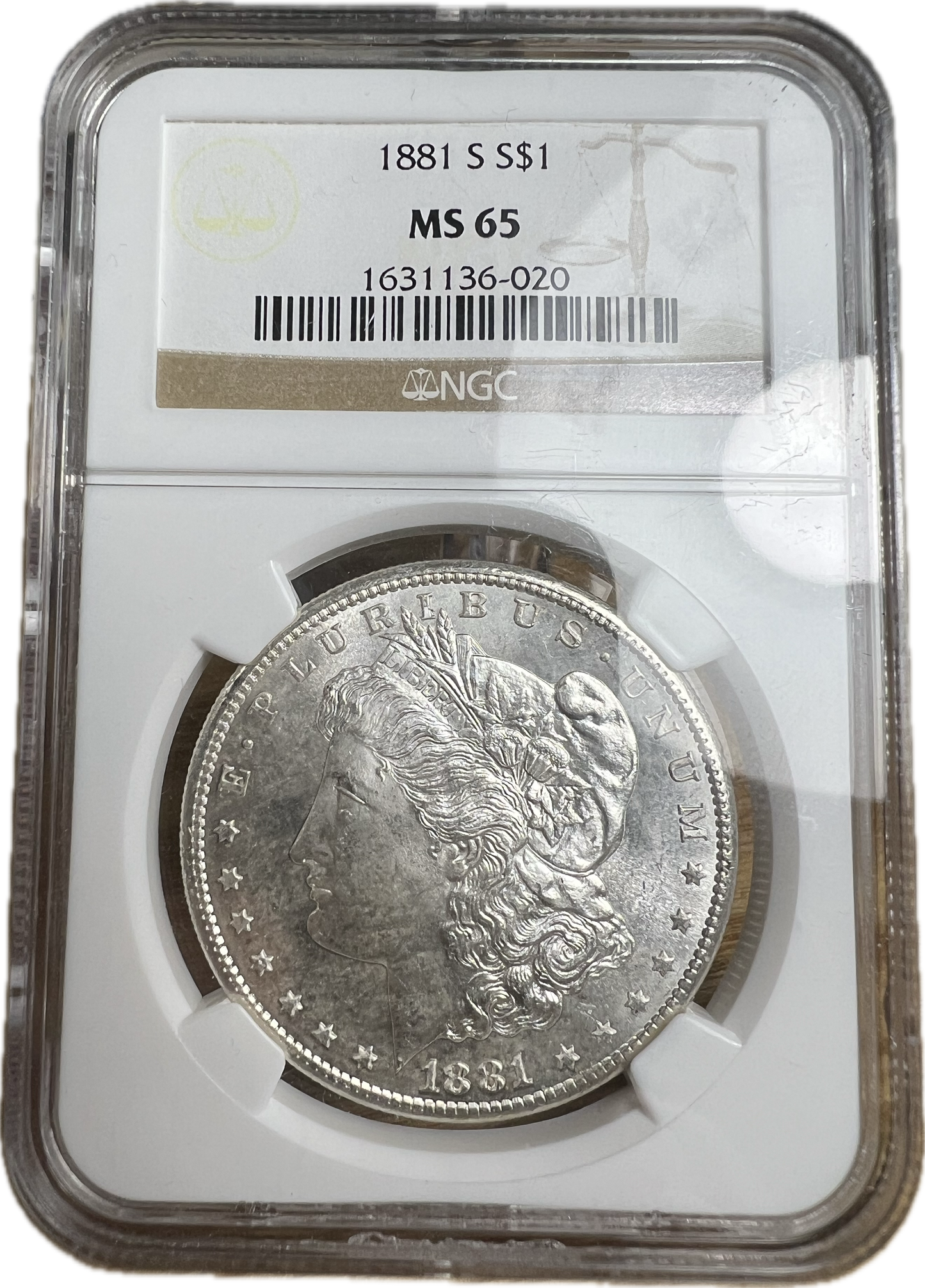 1881-S $1 Morgan Dollar NGC MS64