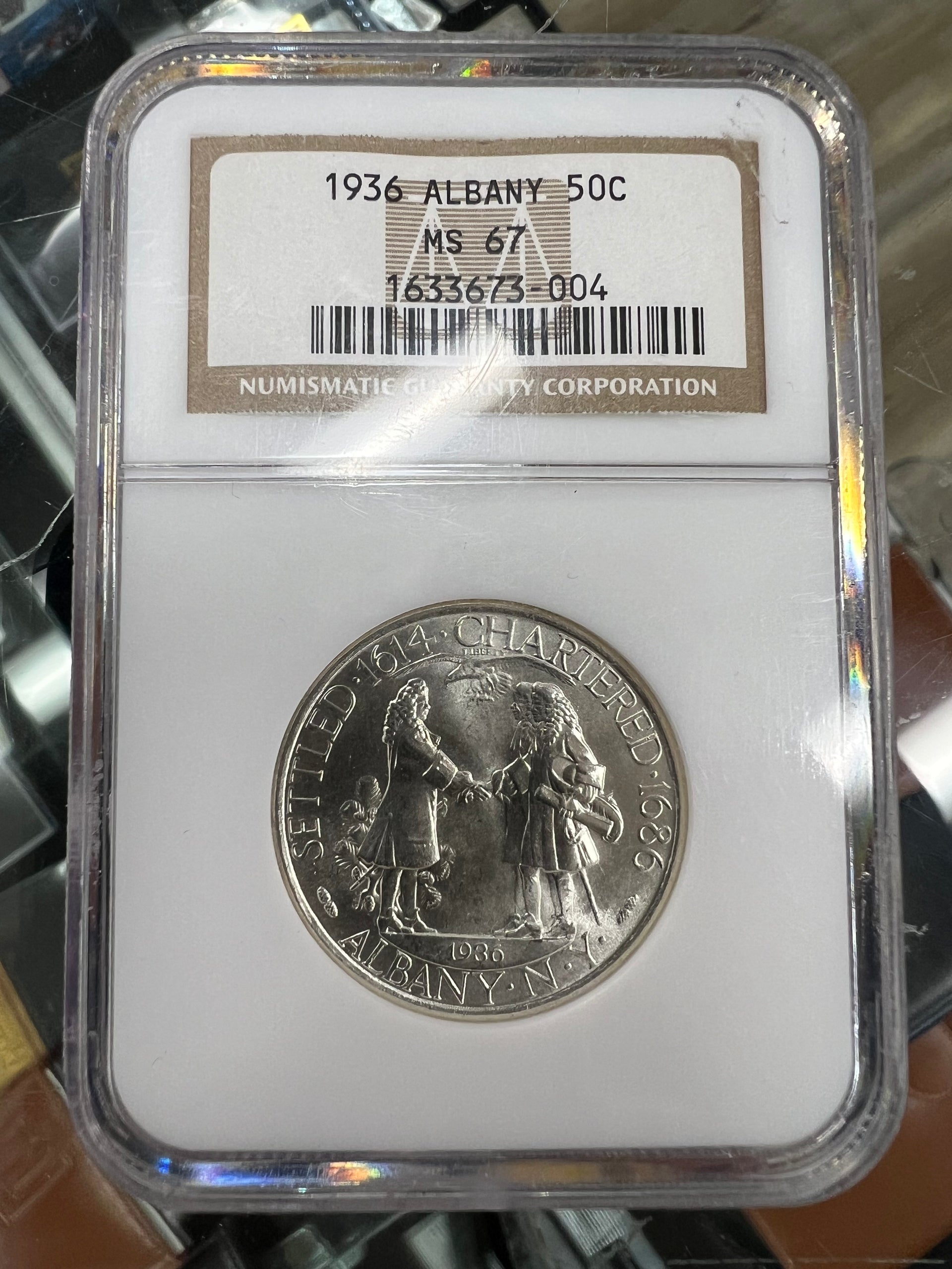 1936 Albany 50C NGC MS67 – Redmond Rare Coins