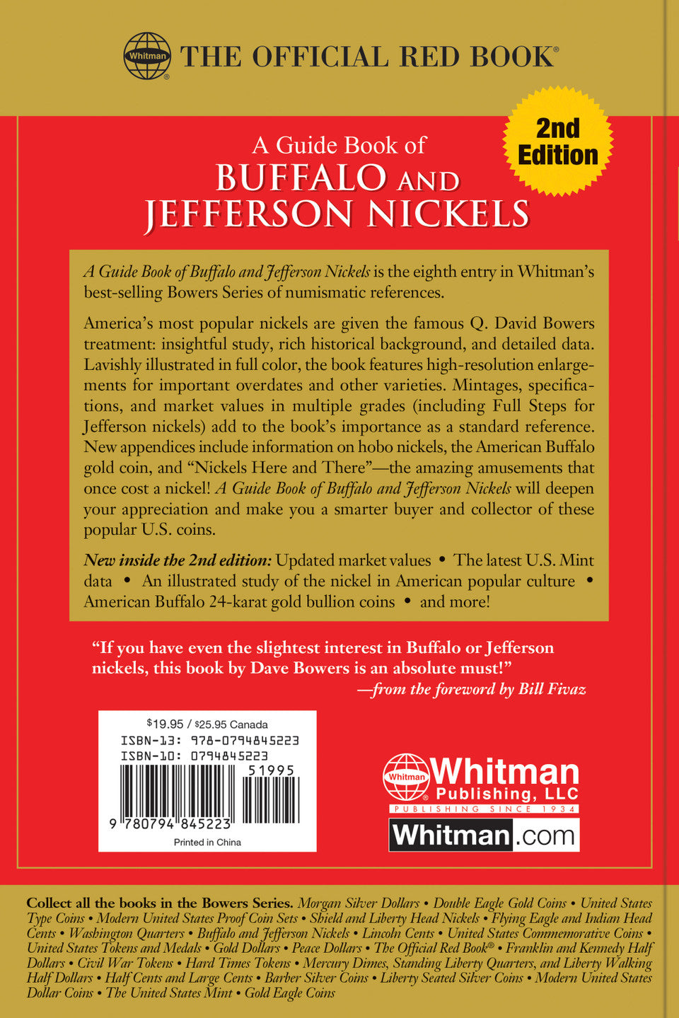 Buffalo and Jefferson Nickels 2nd Ed Red Book Series #8: A Guide Book of Buffalo and Jefferson Nickels, 2nd Edition - History, Values, Collecting.
