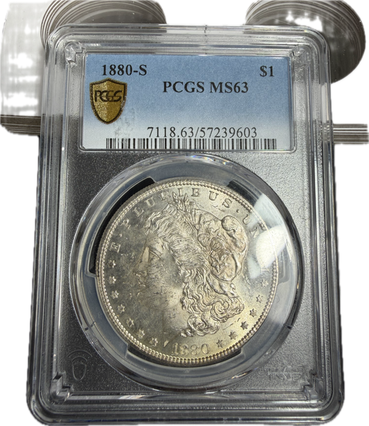1880-S $1 Morgan Dollar PCGS MS63