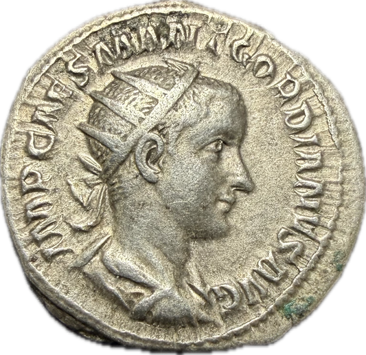 Gordian III Silver Antoninianus – ORIENS AVG Reverse – Roman Empire, AD 238–244