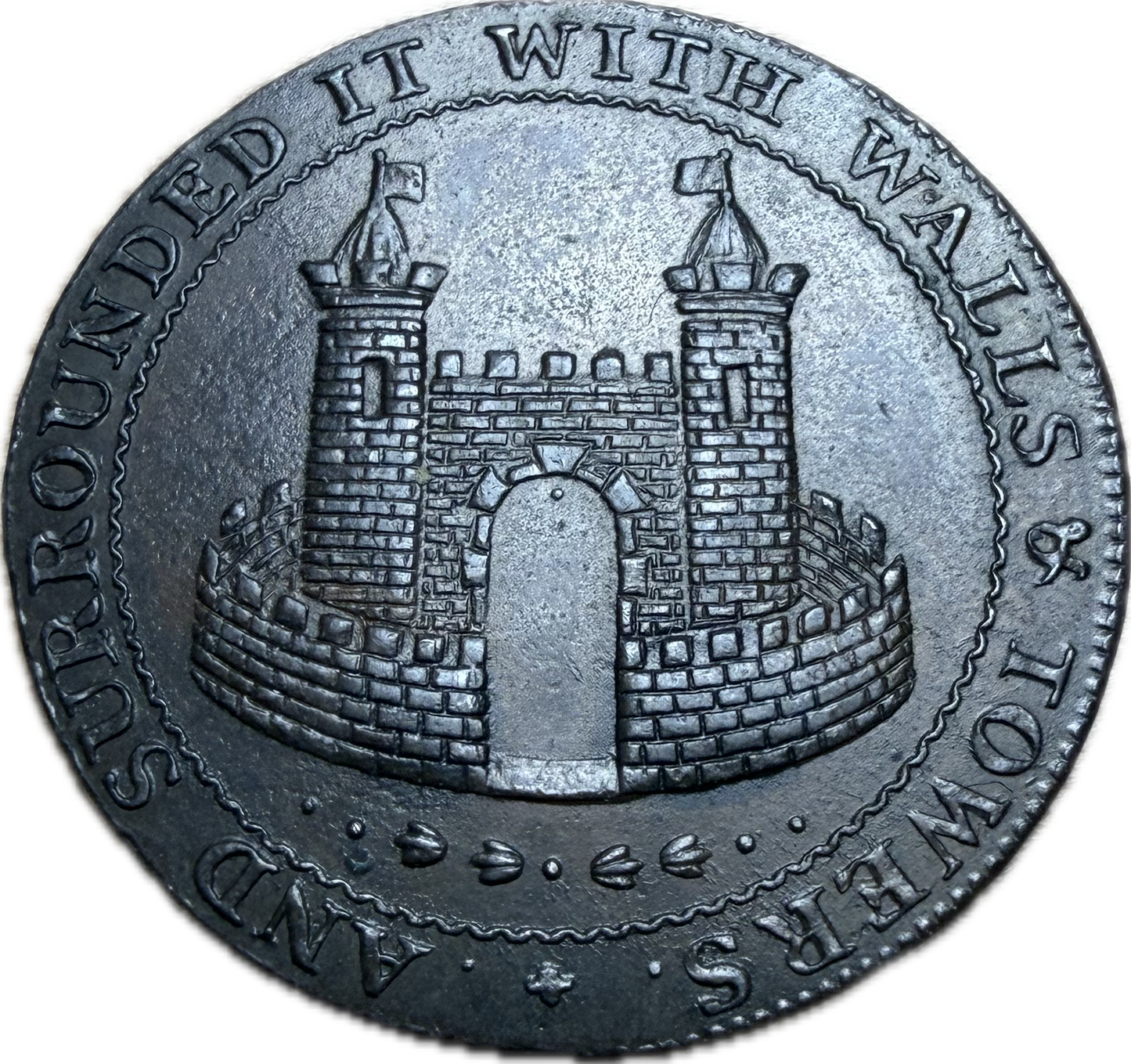 Great Britain Bath Halfpenny Conder Token D&H 65 Alfred the Great