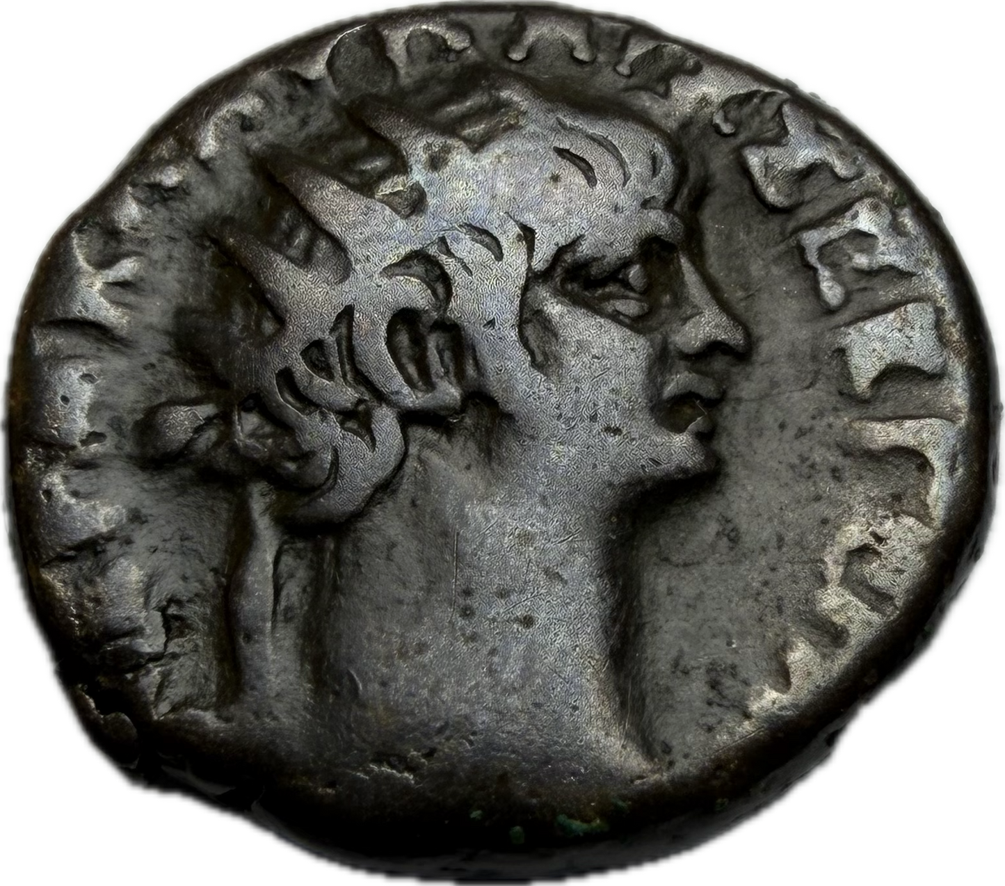 Nero & Poppaea Sabina Billon Tetradrachm — Alexandria, Egypt 54-68 AD