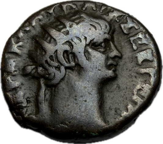 Nero & Poppaea Sabina Billon Tetradrachm — Alexandria, Egypt 54-68 AD