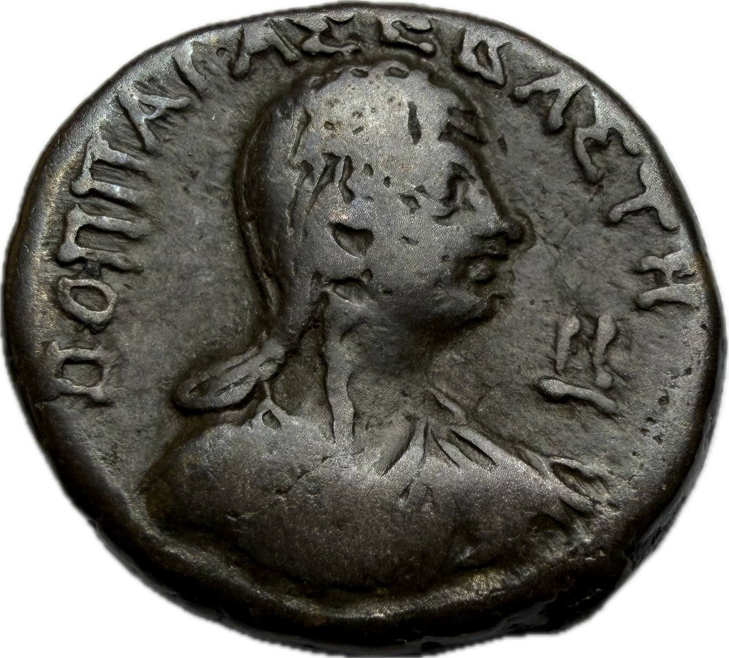 Nero & Poppaea Sabina Billon Tetradrachm — Alexandria, Egypt 54-68 AD