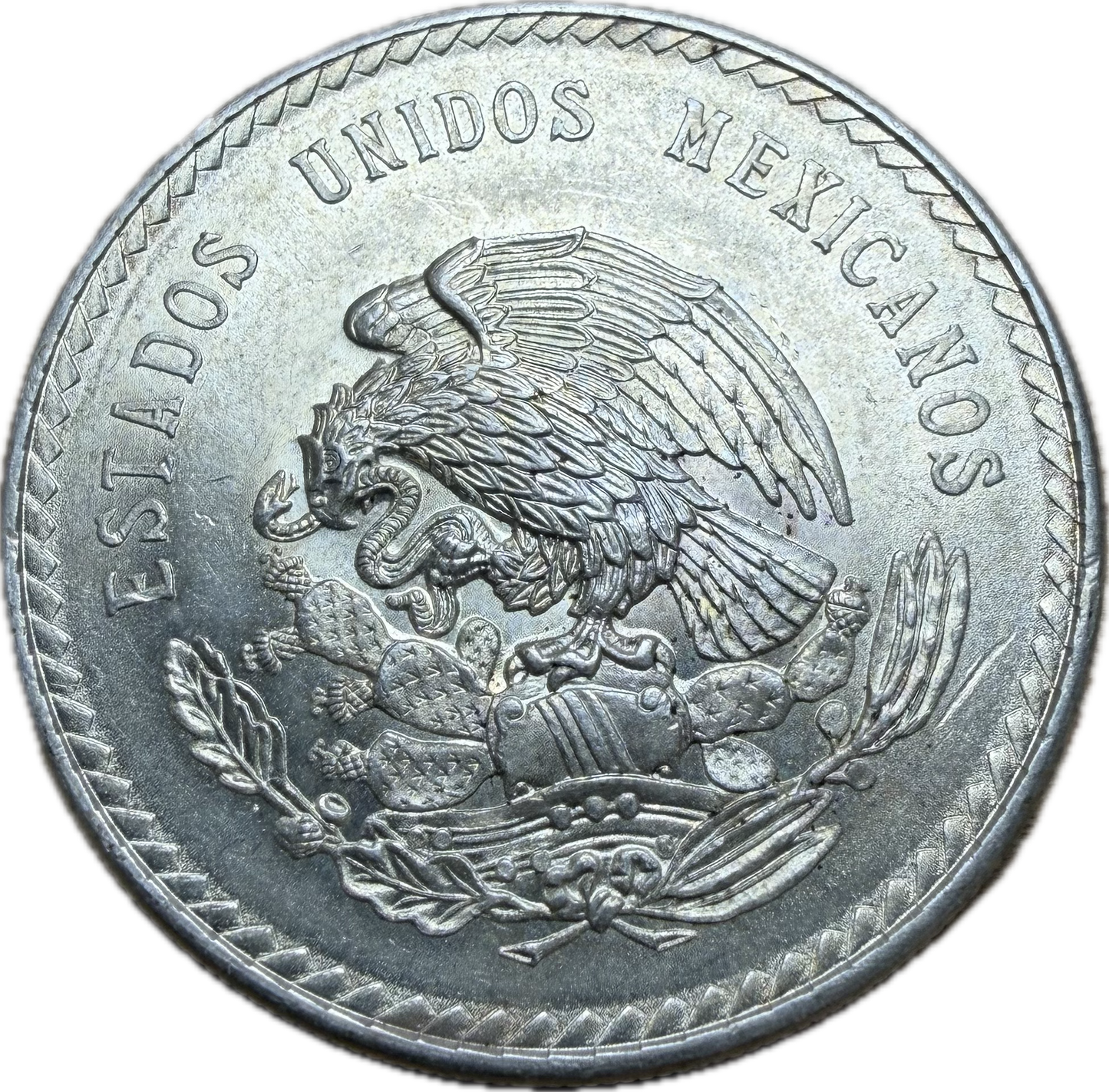 1947-Mo Mexico 5 Pesos AU-58
