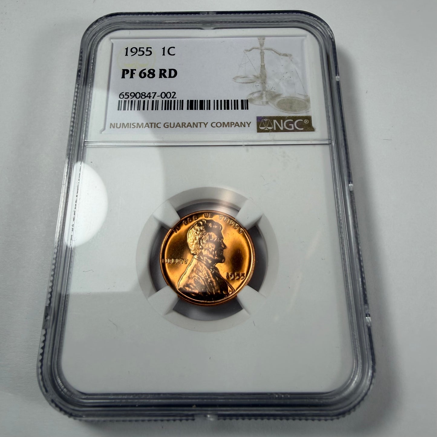 1955 1C NGC PF68 RD