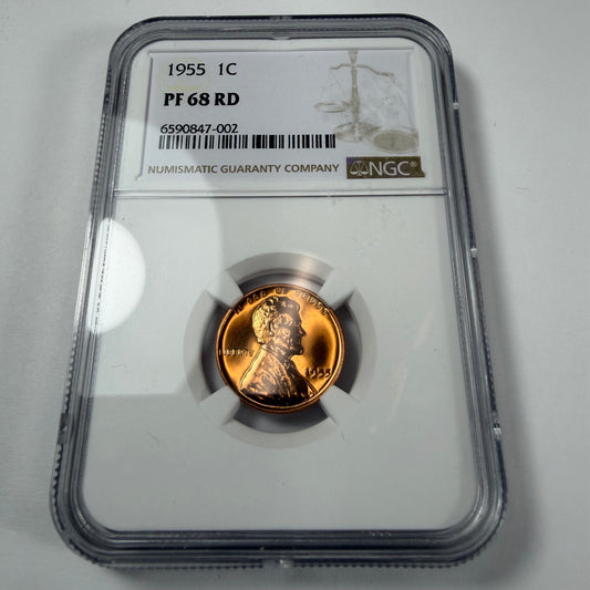 1955 1C NGC PF68 RD