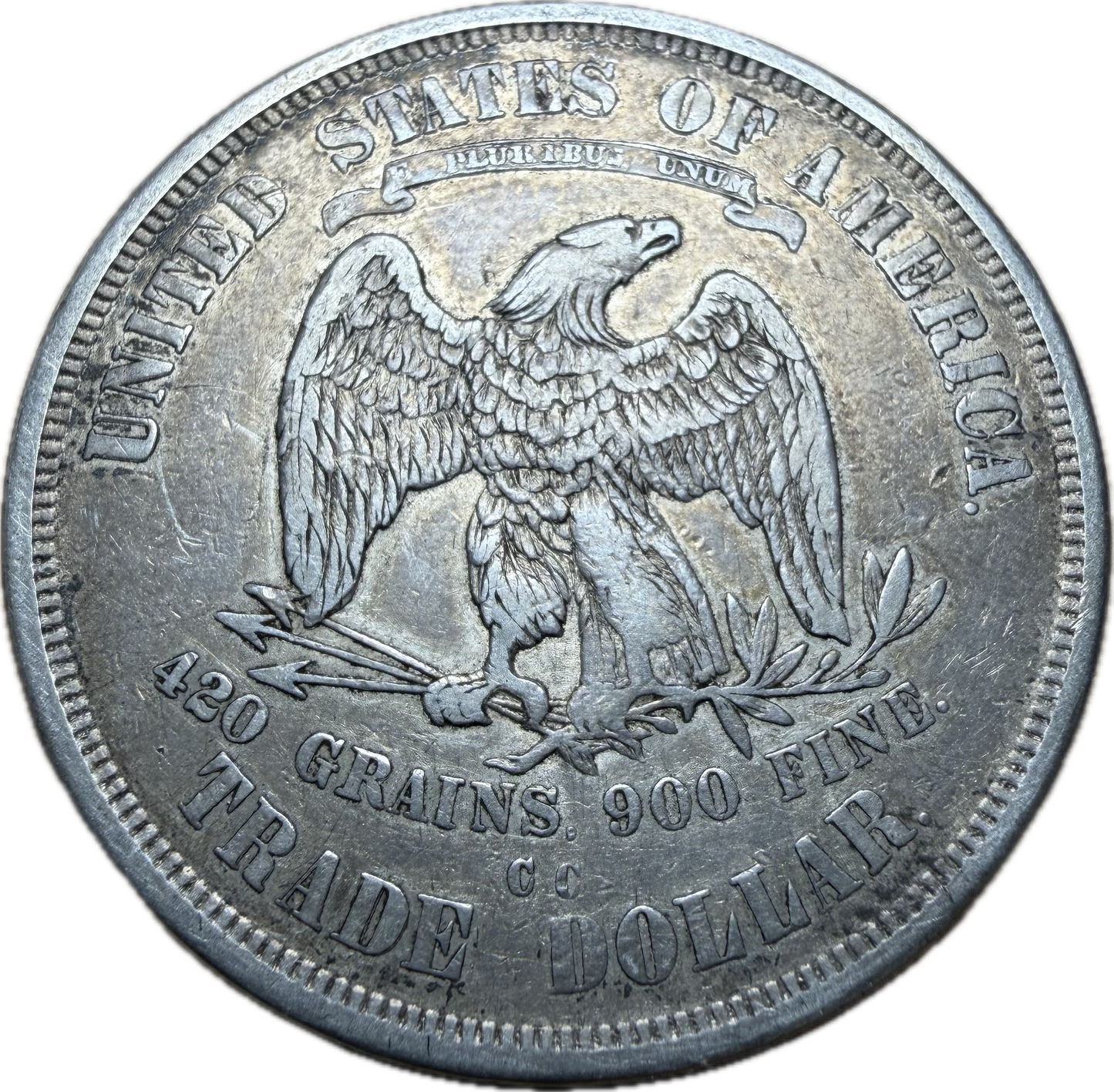 1875-CC Trade Dollar VF30 | Carson City Mint Silver Dollar | Sigma & XRF Verified