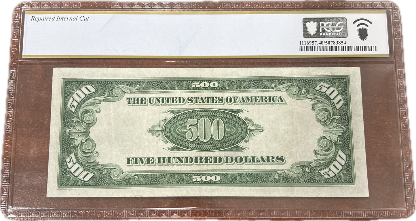 $500 1934A Federal Reserve Note, Chicago PCGS EF40