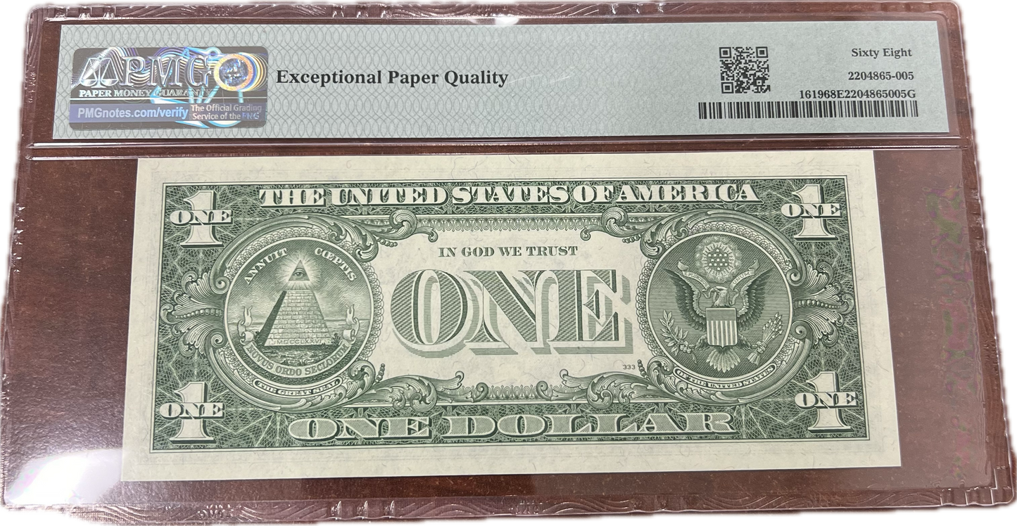 $1 1957 Silver Certificate Set PMG EPQ68