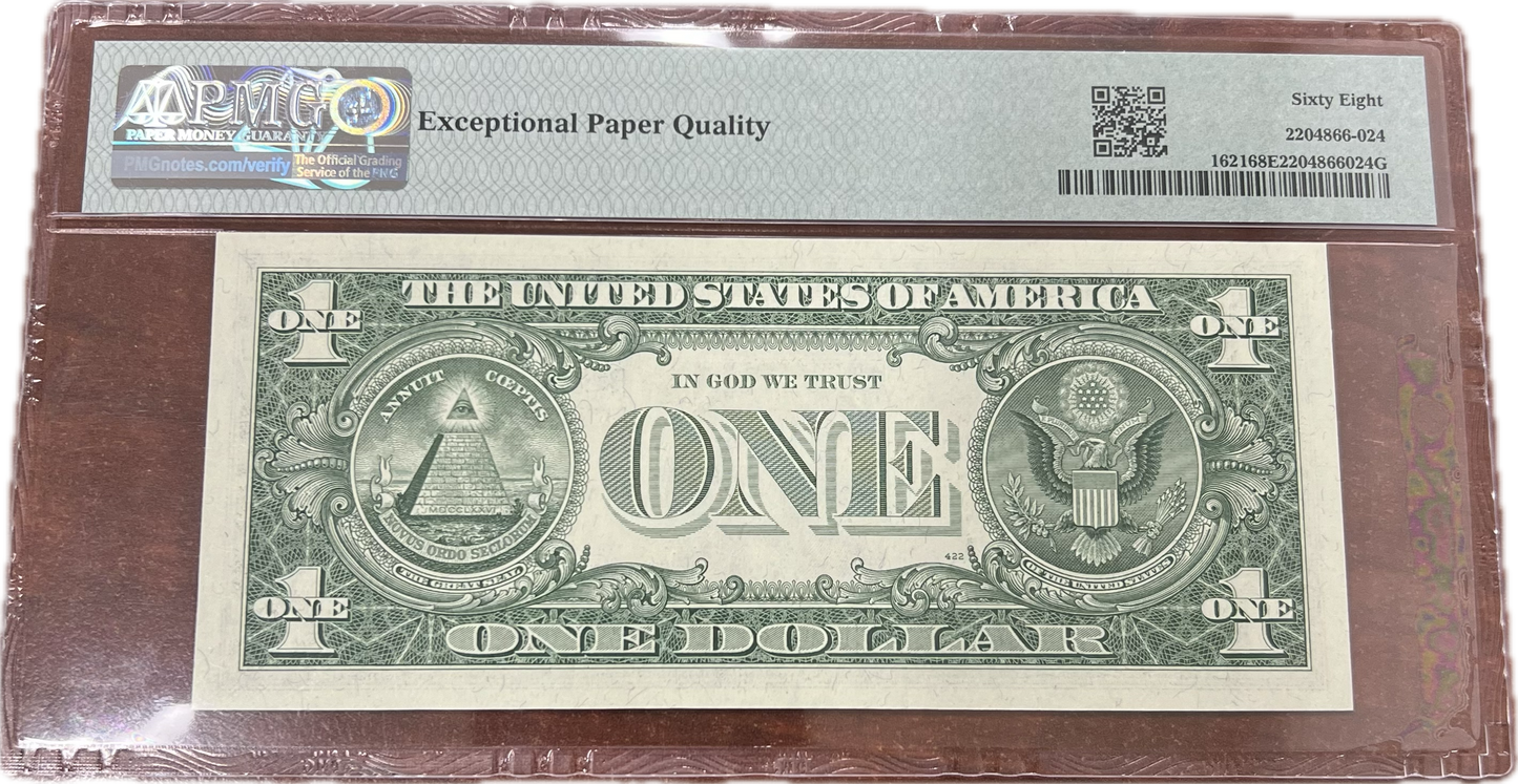 $1 1957 Silver Certificate Set PMG EPQ68