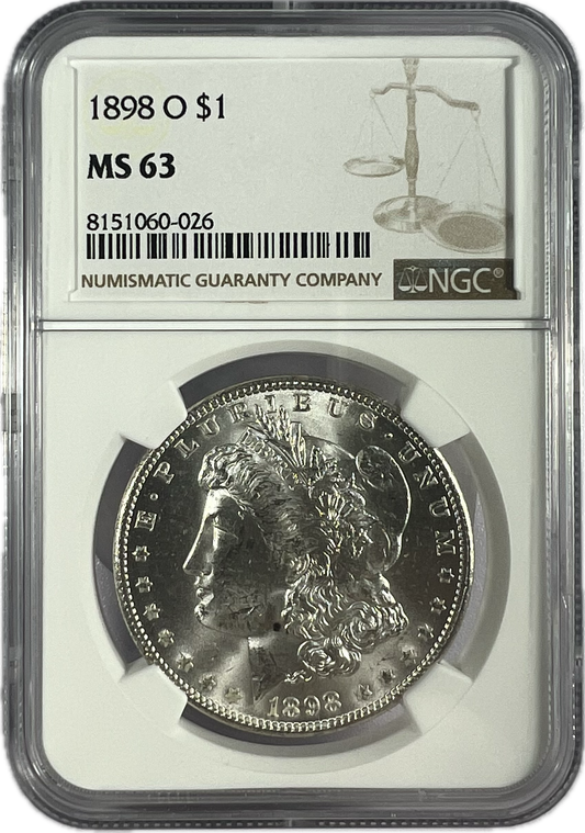 1898-O $1 Morgan Dollar NGC MS63