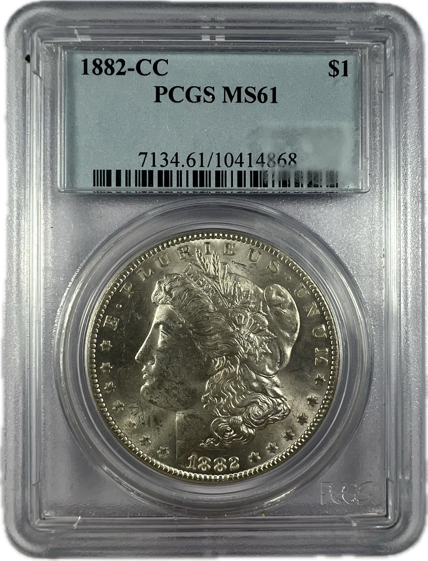 1882-CC $1 Morgan Dollar PCGS MS61