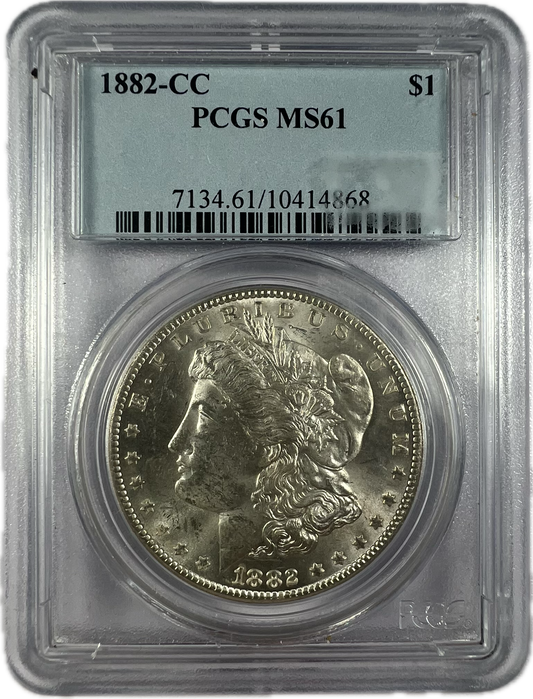 1882-CC $1 Morgan Dollar PCGS MS61