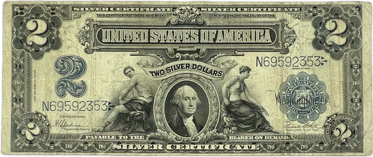 $2 1899 US Silver Certificate Fr. 258 (Raw CF15)