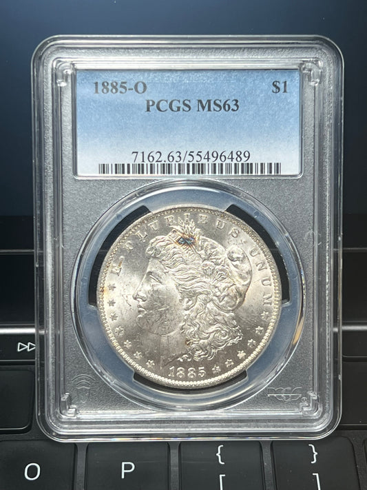 1885-O $1 Morgan Dollar PCGS MS63
