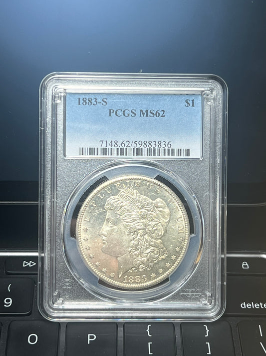 1883-S $1 Morgan Dollar PCGS MS62