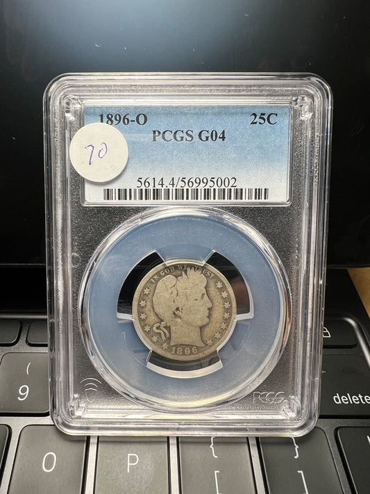 1896-O 25C Barber Quarter PCGS G04