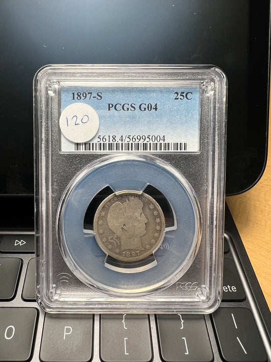 1897-S 25C Barber Quarter PCGS G04