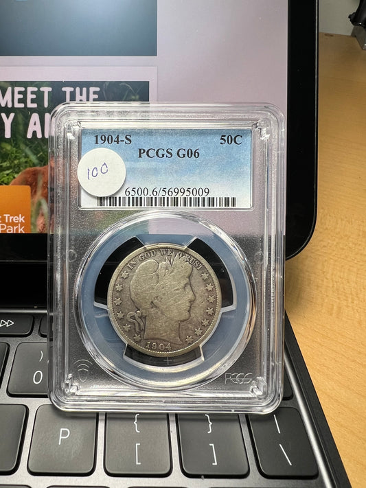 1913 50C Barber Half-Dollar PCGS VG08