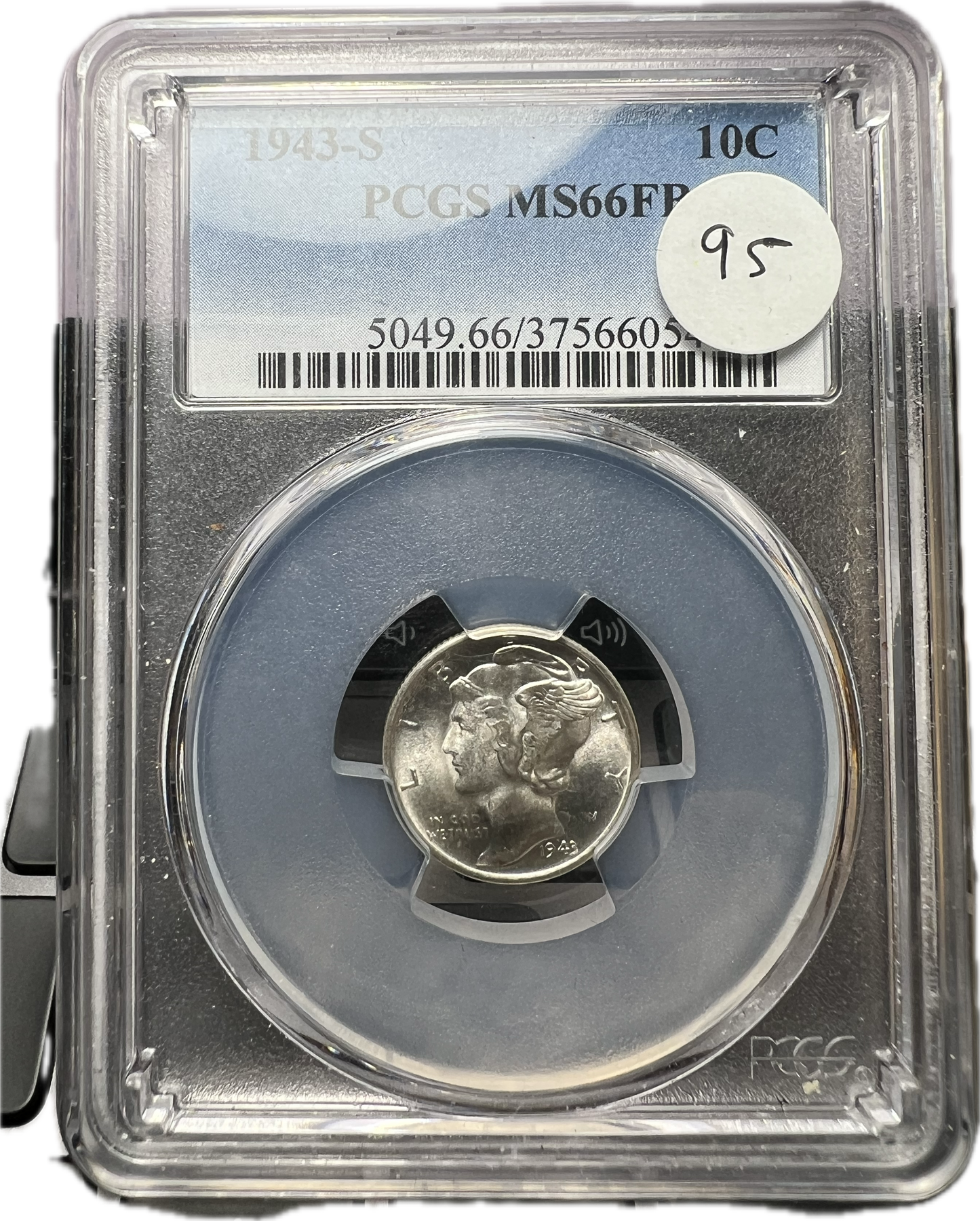 1943-S 10C Mercury Dime PCGS MS66FB